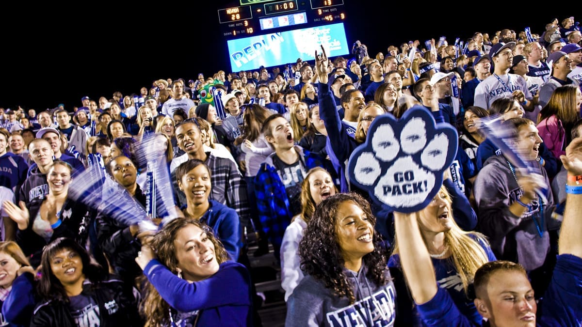 Nevada Wolf Pack students